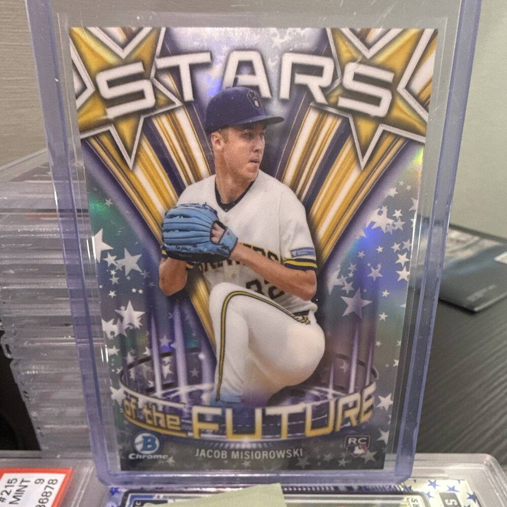 2024 Topps Bowman Chrome Stars of the Future Jacob Misiorowski RC #4 Brewers